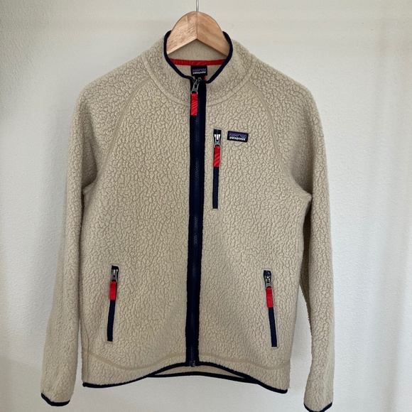 Patagonia Retro Pile Fleece Jacket Kids Size XXL Works for Woman Size S - Picture 1 of 4